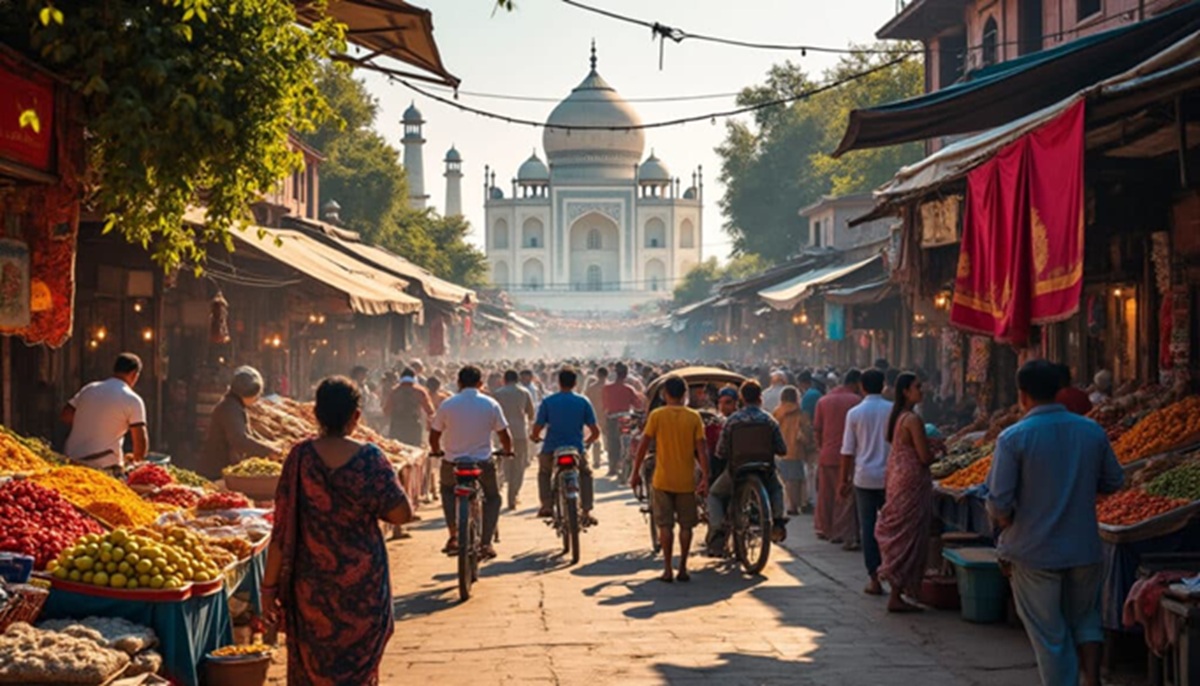 Vida local en los barrios de Agra