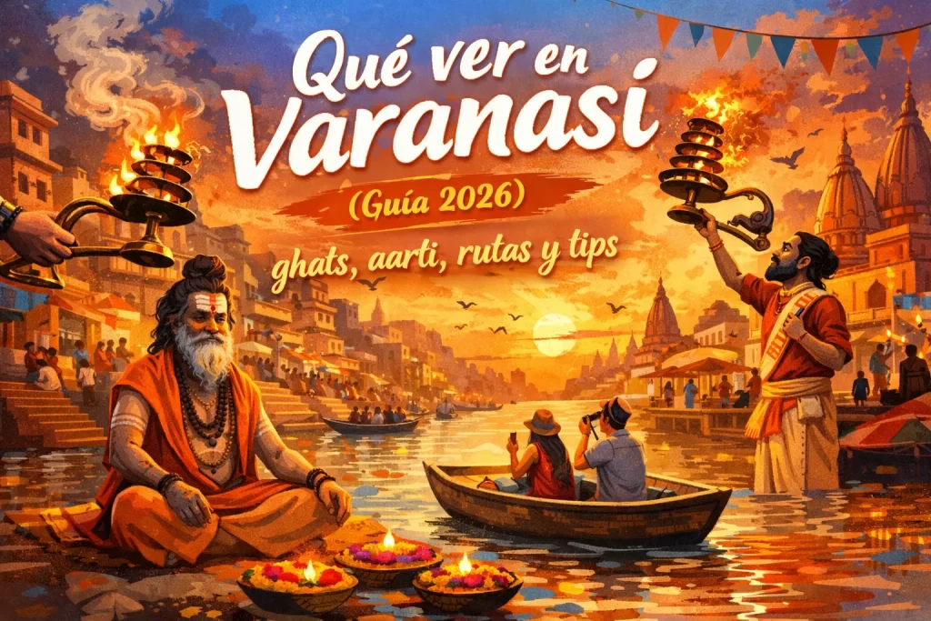 Qué ver en Varanasi (Guía 2026) ghats, aarti, rutas y tips