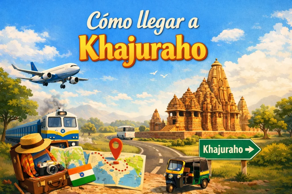 Cómo llegar a Khajuraho