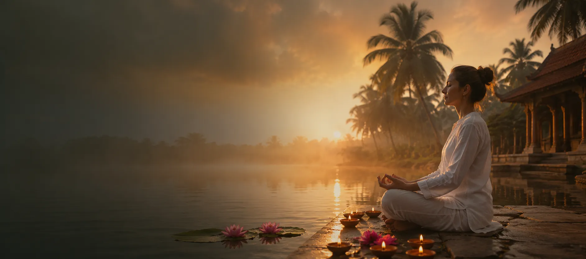 Retiro espiritual en India con yoga y meditación